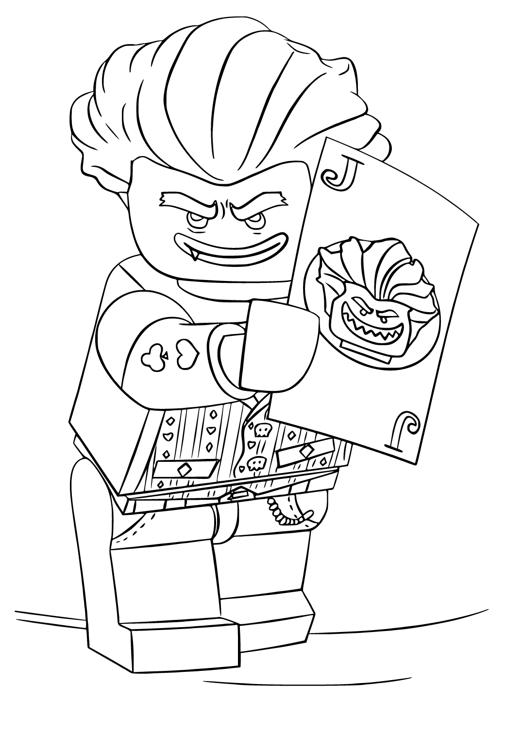 Joker Lego Coloring Page