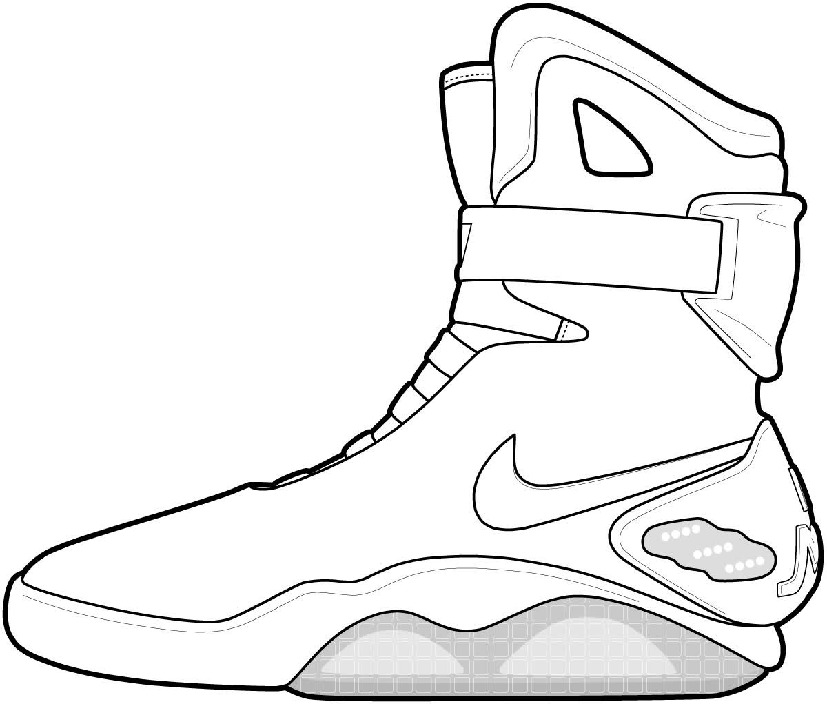 Jordan Shoes Coloring Pages Coloring Home