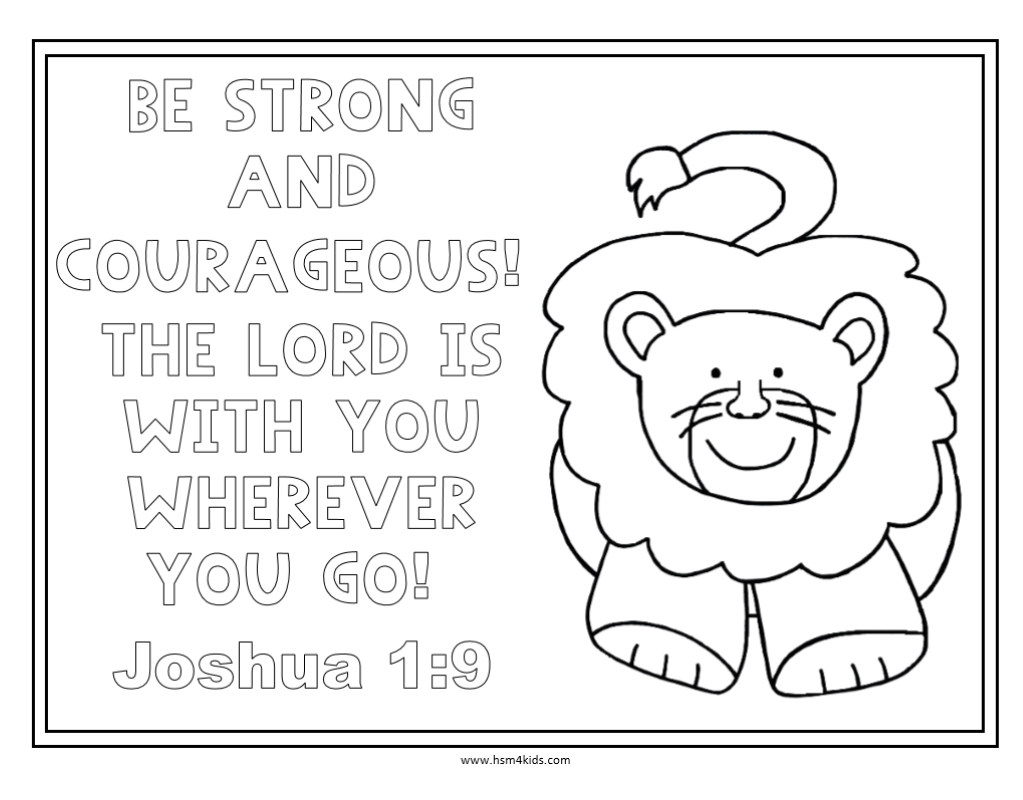 Joshua 1 9 Coloring Pages Coloring Pages