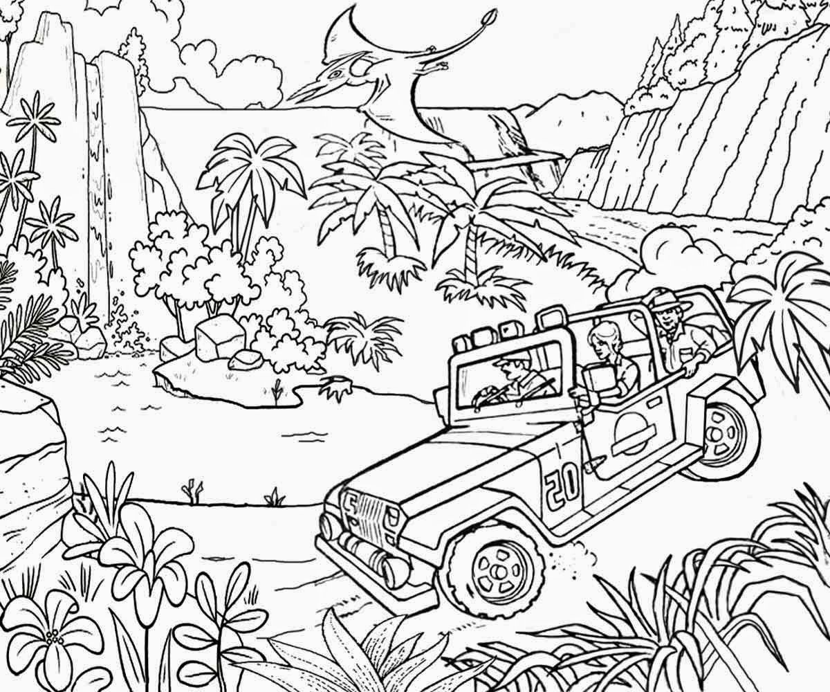 Jurassic Park Coloring Pages For Students Educative Printable