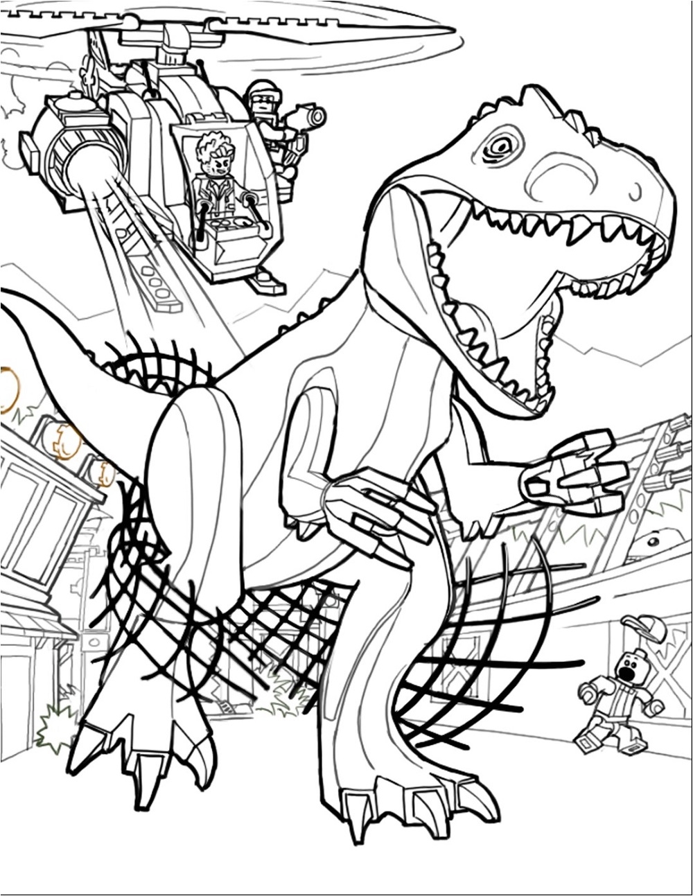Jurassic Park Coloring Pages To Print 101 Coloring