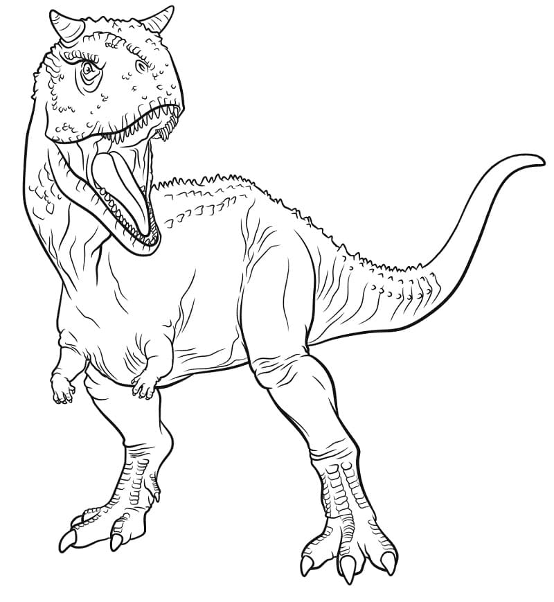 Jurassic World Carnotaurus Coloring Page Free Printable Coloring Pages For Kids