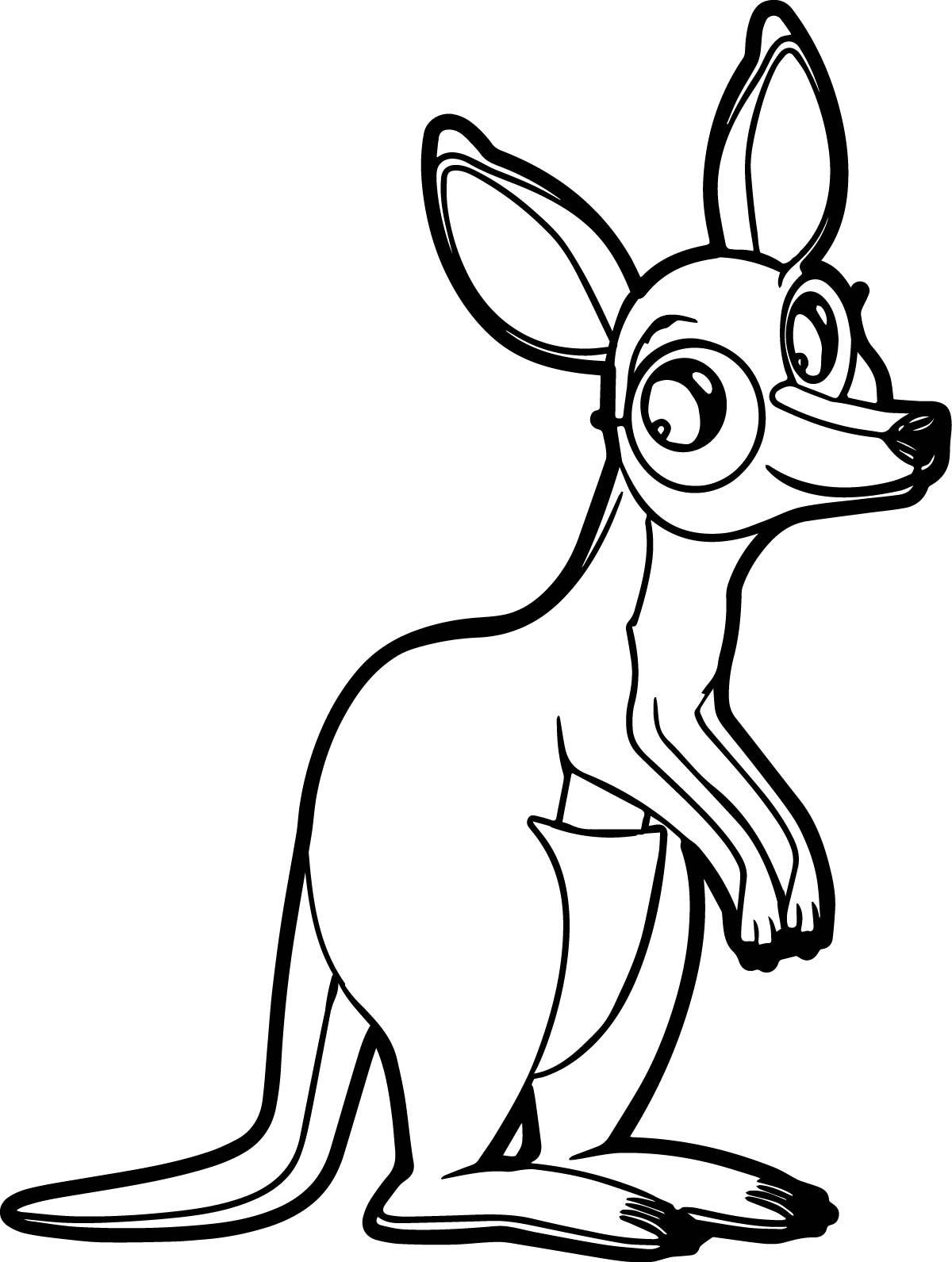 Kangaroo Coloring Page