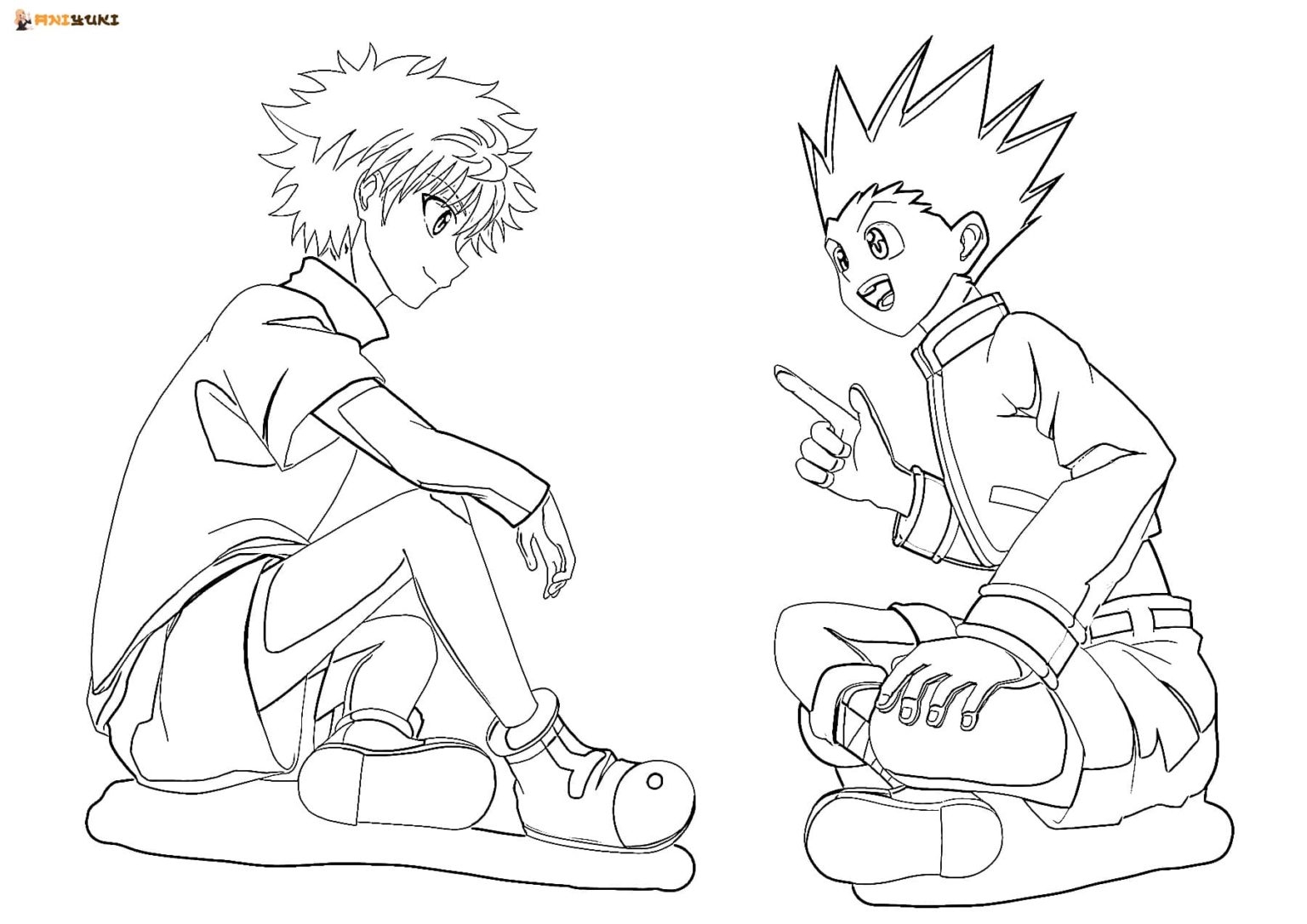 Killua Zoldyck Coloring Pages Free Printable Coloring Pages Images And Photos Finder