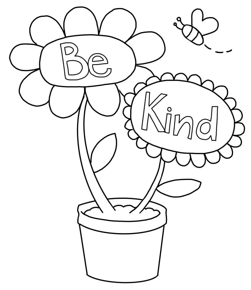 Kind Coloring Pages