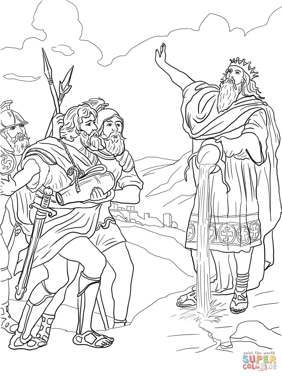 King David And Absalom Coloring Pages