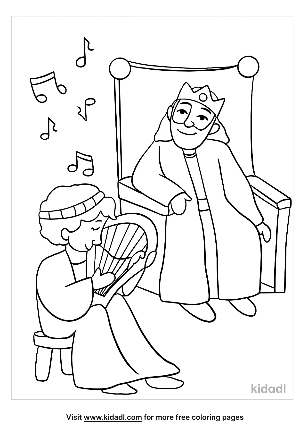 King Saul And David Coloring Pages