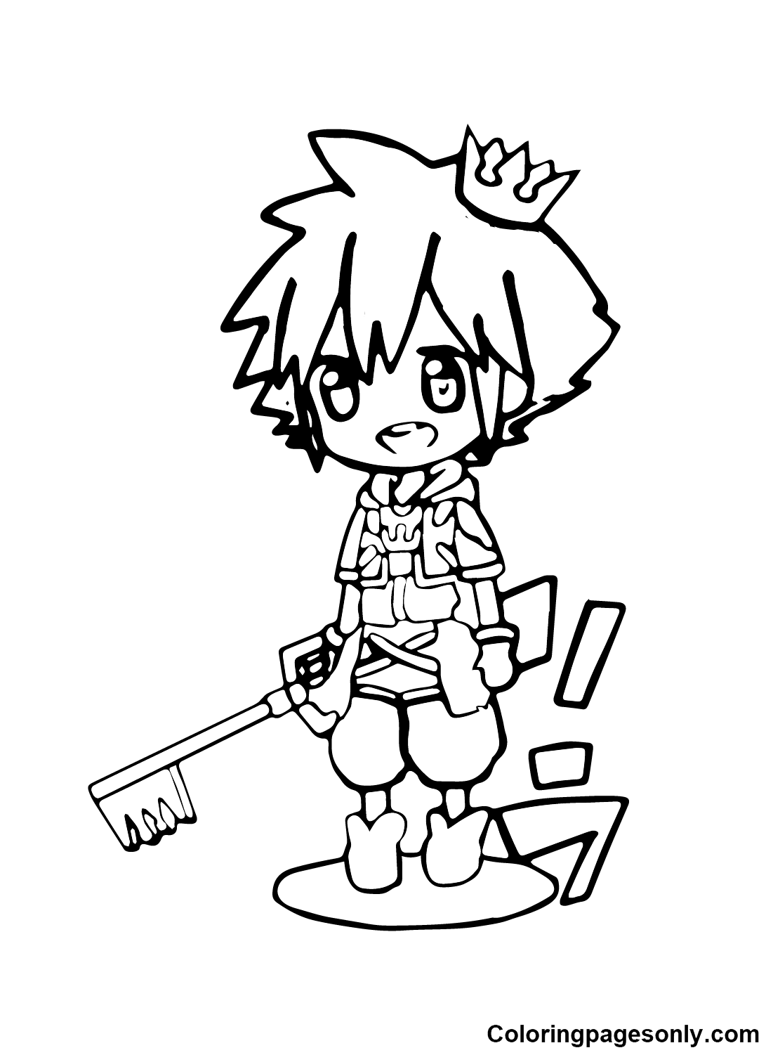 Kingdom Hearts Coloring Pages Printable For Free Download