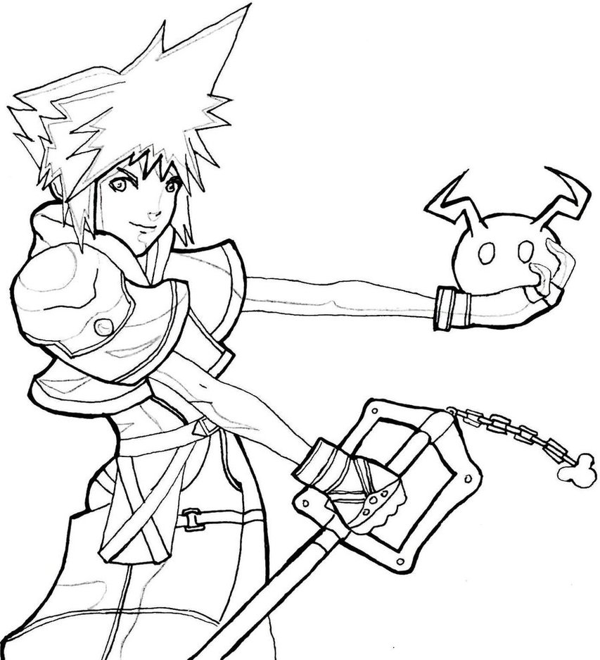 Kingdom Hearts Coloring Pages To Download And Print For Free