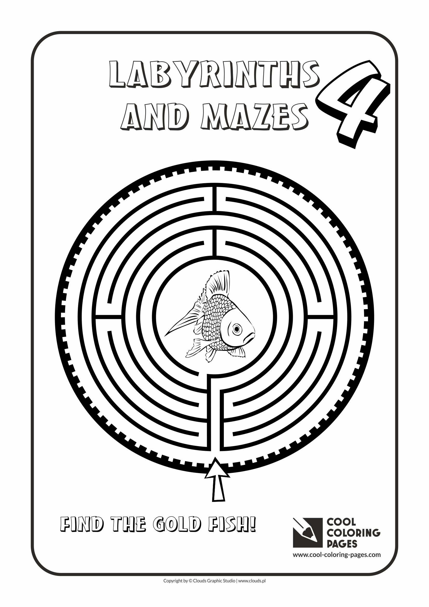 Labyrinth Coloring Pages