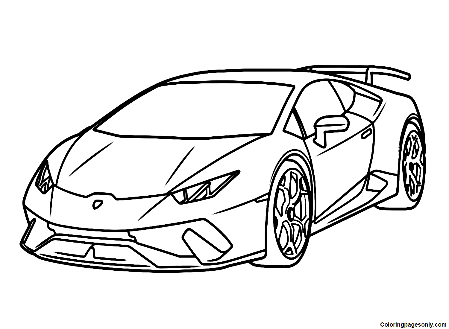 Lamborghini Aventador Coloring Pages