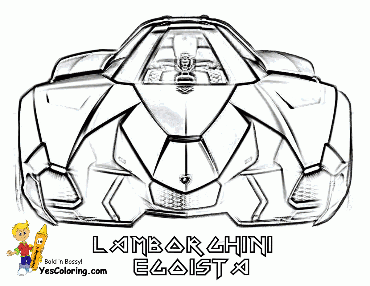Lamborghini Aventador Coloring Page