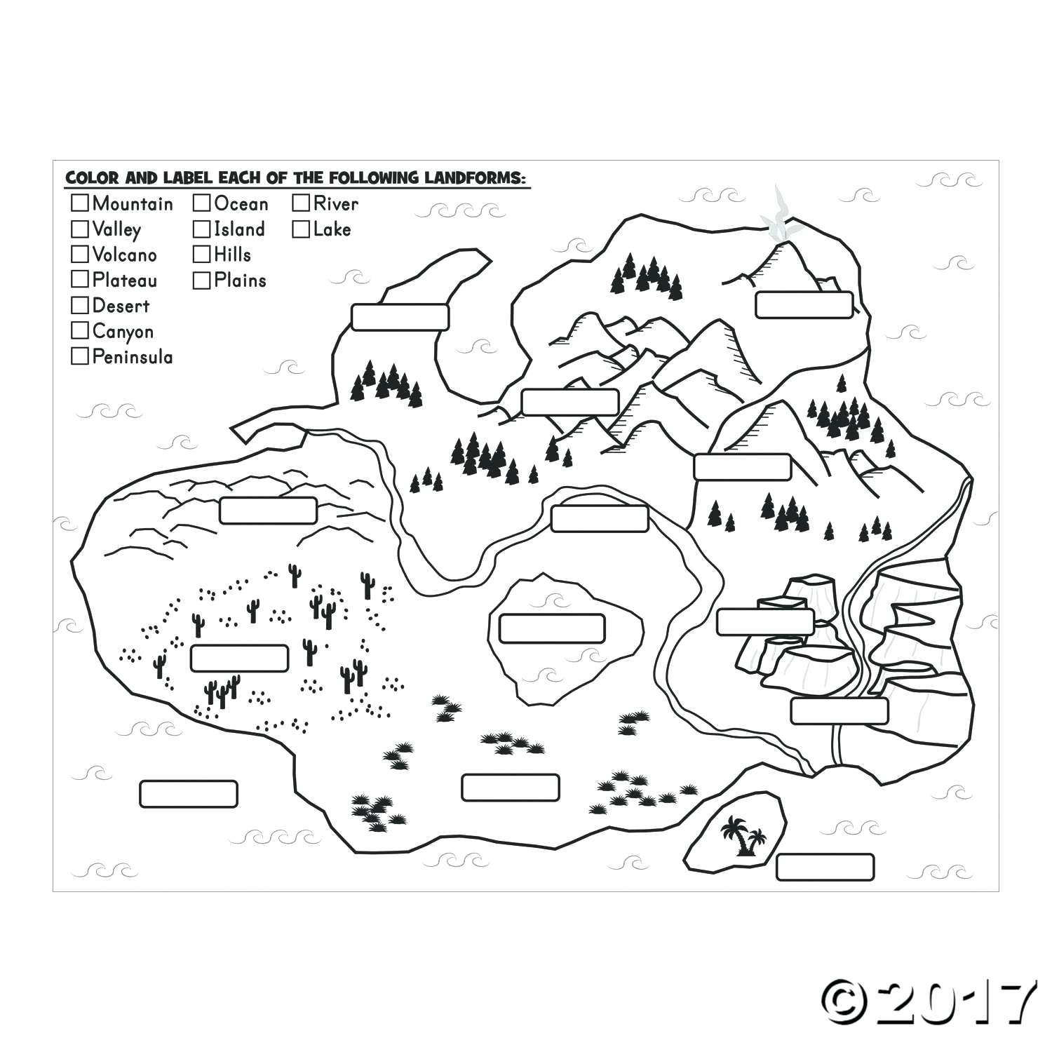 Landforms Coloring Pages For Kids At GetColorings Free Printable Colorings Pages To Print