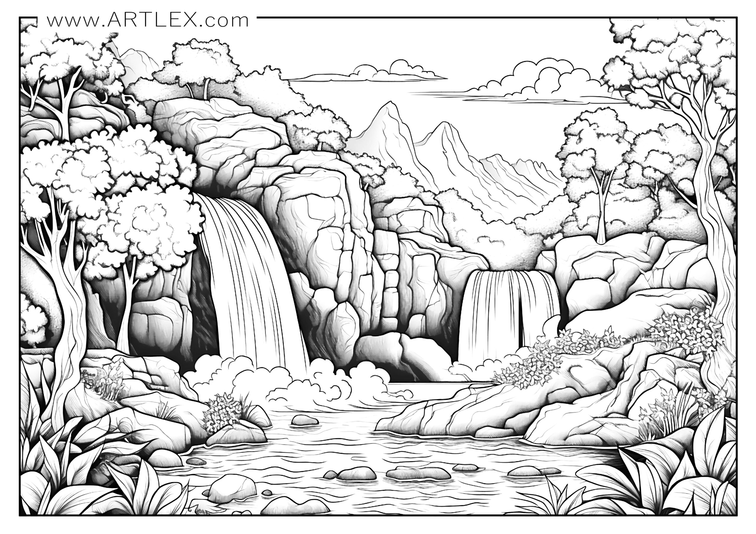 Landforms Coloring Pages For Kids