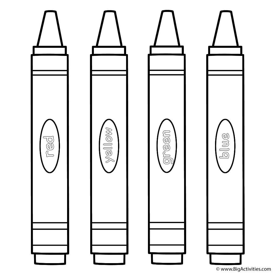 Crayons Coloring Pages