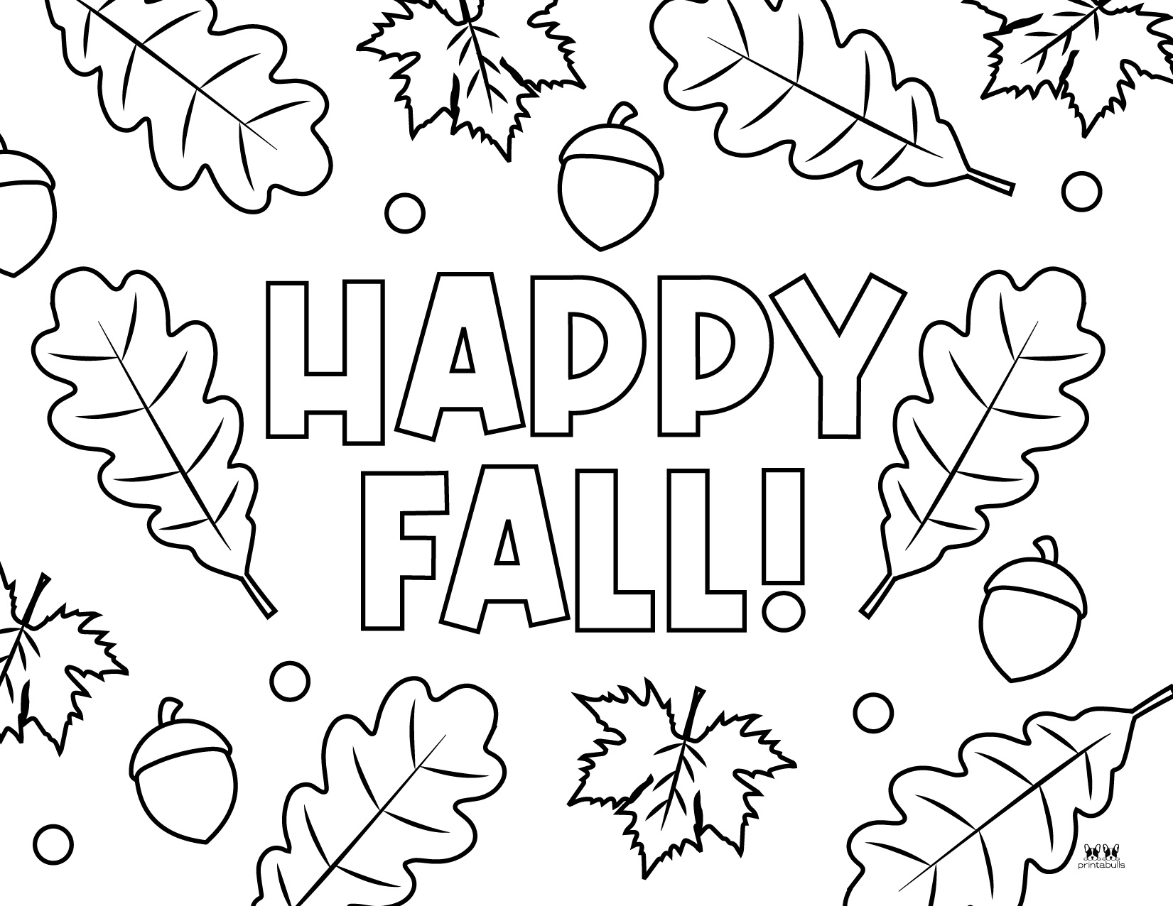Leaves Coloring Pages