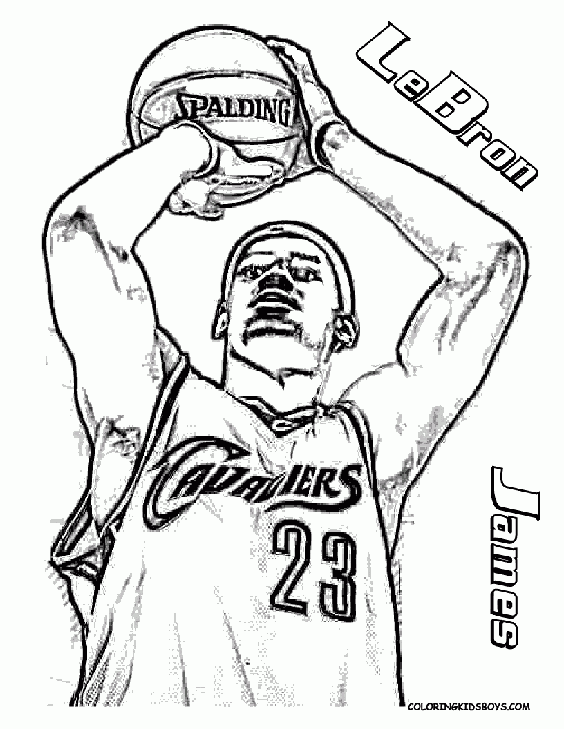 Lebron James Coloring Pages Coloring Home