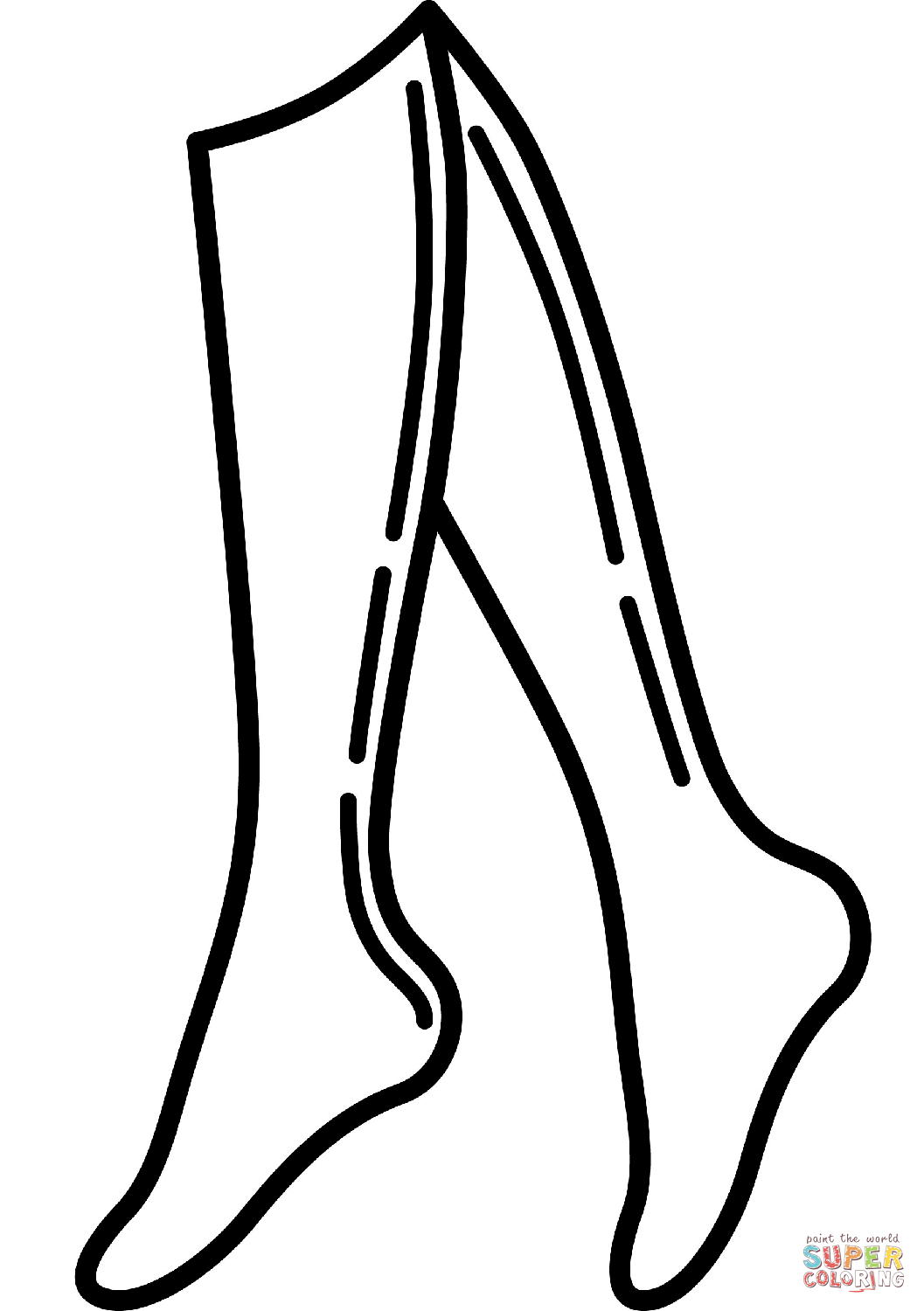 Leg Coloring Page Free Printable Coloring Page Coloring Home