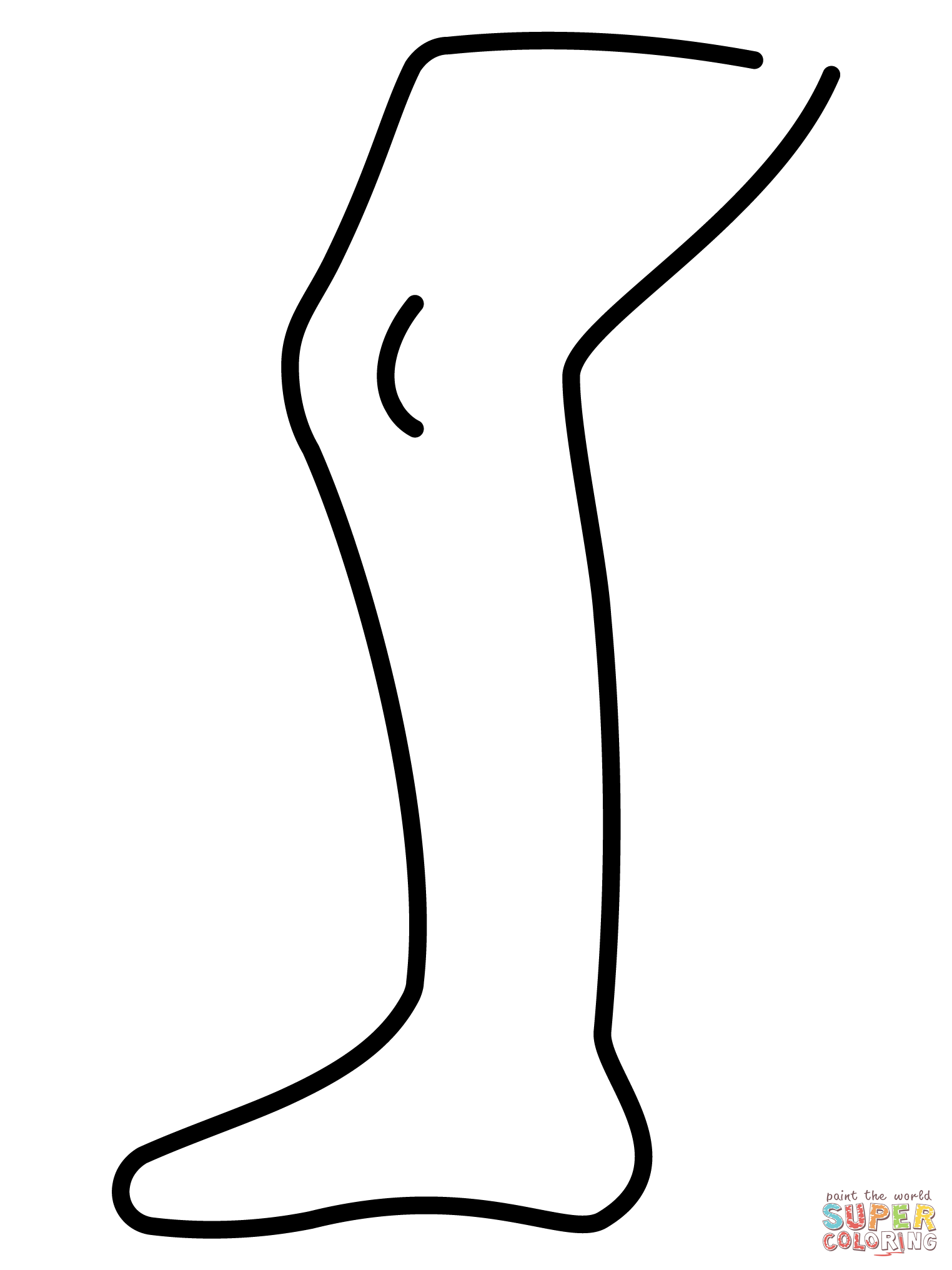 Leg Coloring Pages Coloring Home