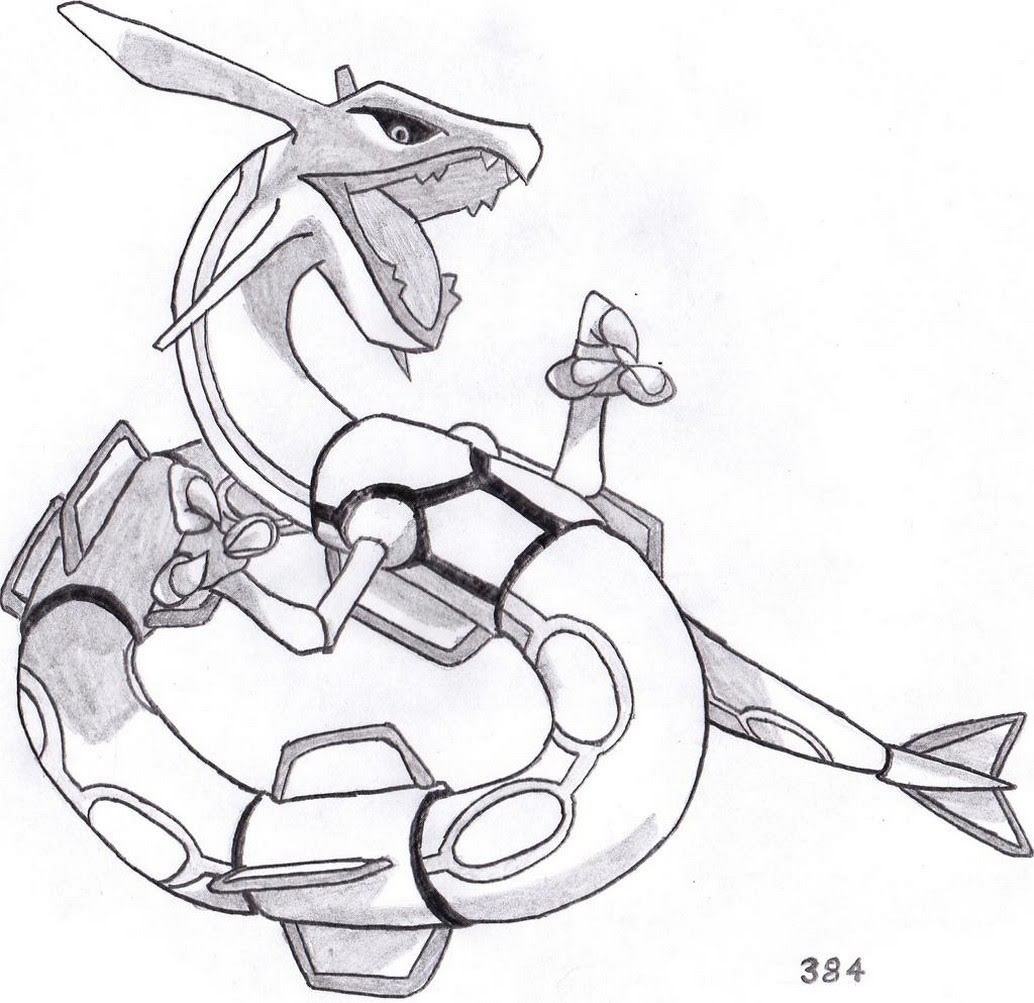 Legendary Rayquaza Pokemon Coloring Pages Free Pokemon Coloring Pages