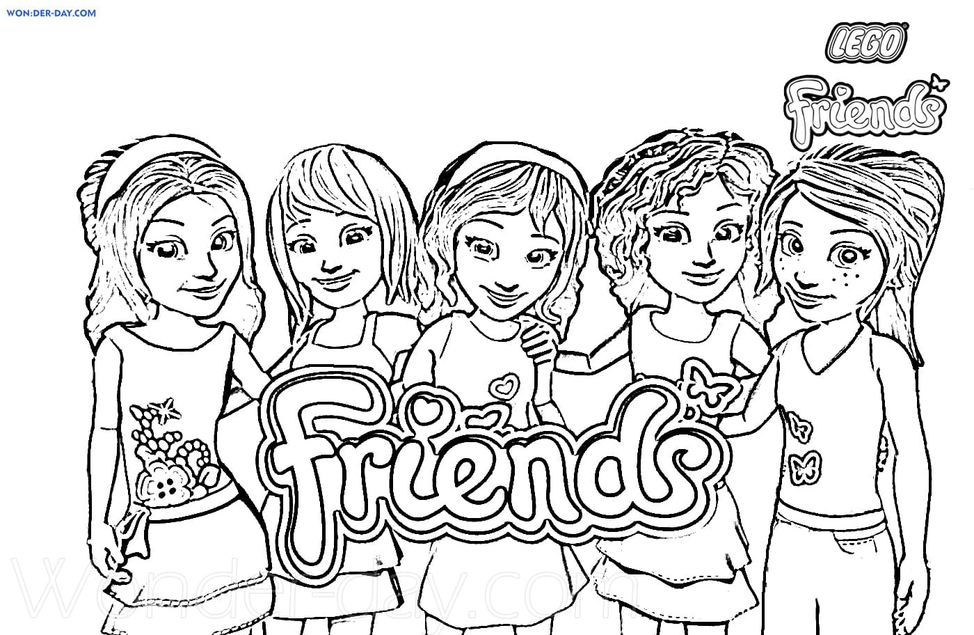 Lego Friends Coloring Pages Printable Coloring Pages For Girls