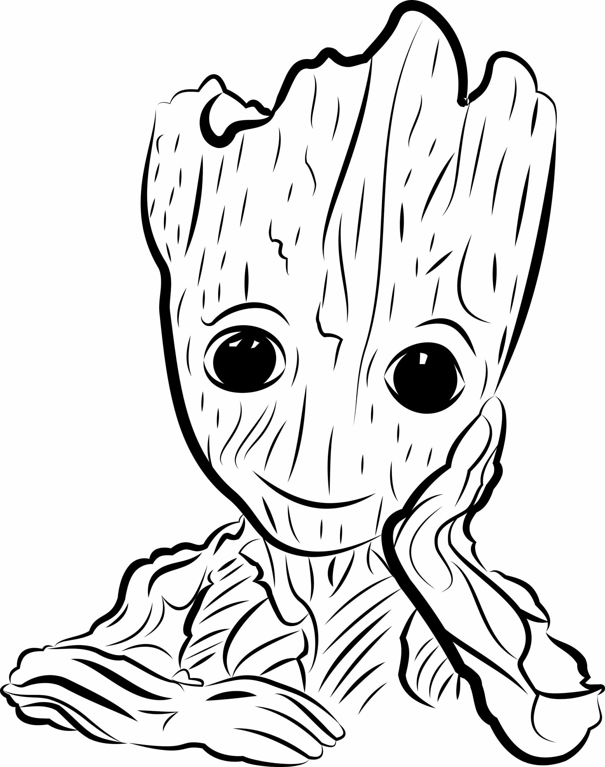 Lego Groot Coloring Page