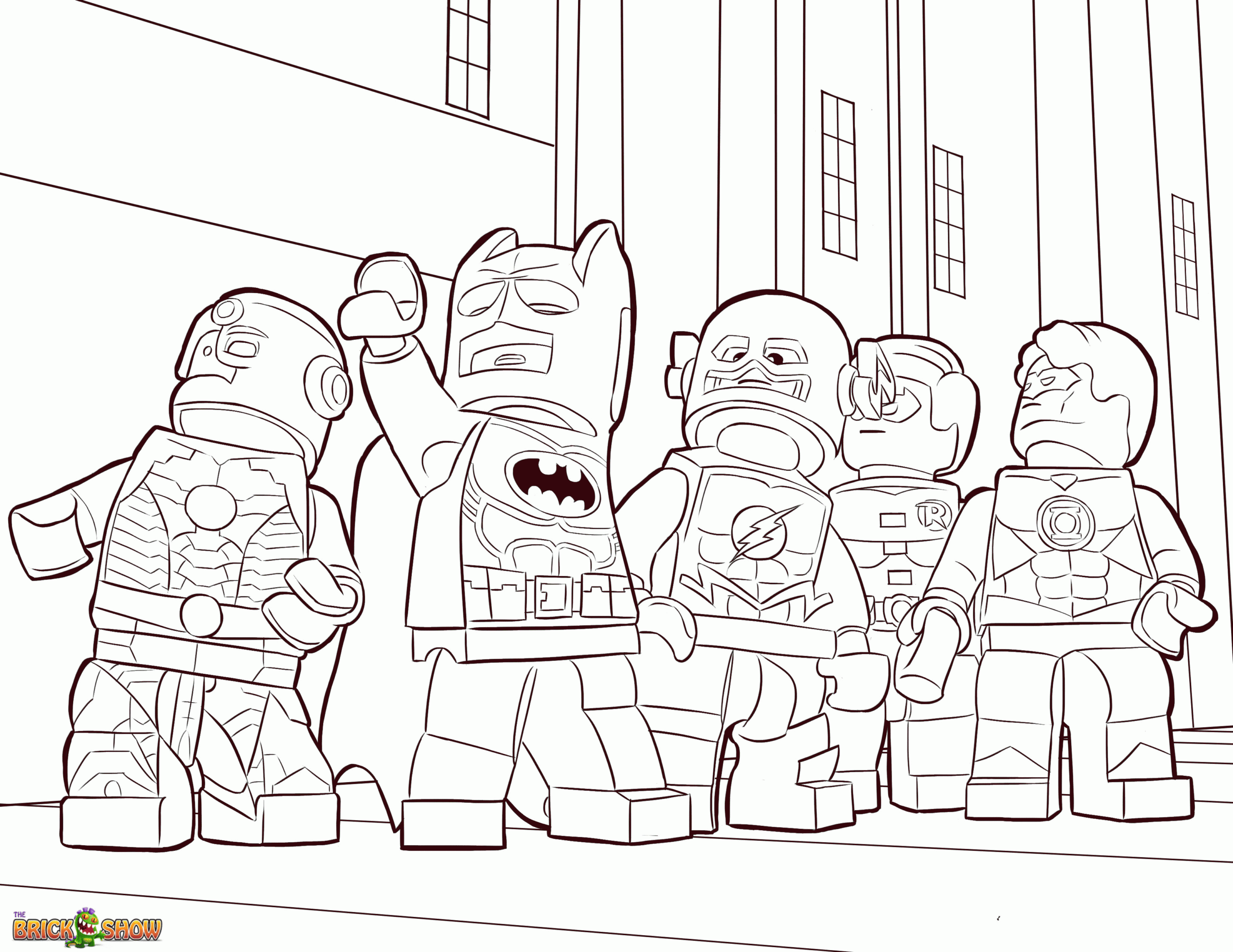 Lego Justice League Coloring Pages Coloring Home