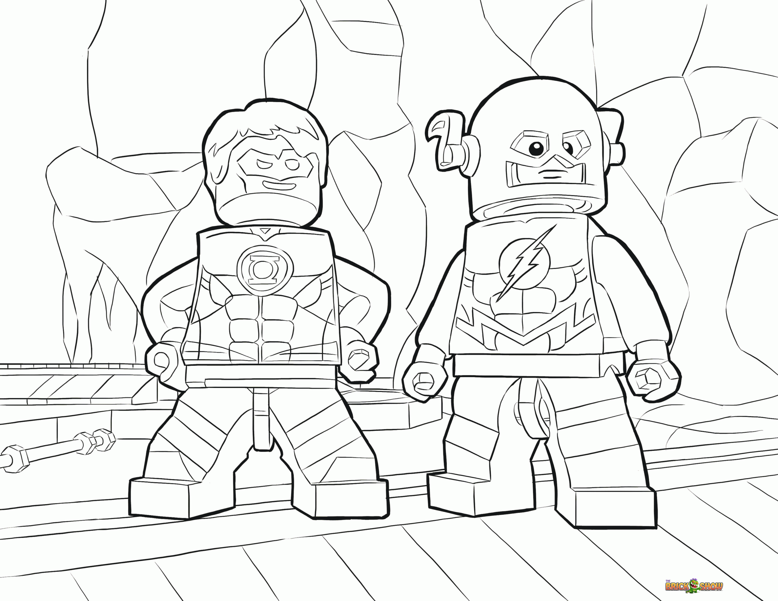 Lego Justice League Coloring Pages Coloring Home
