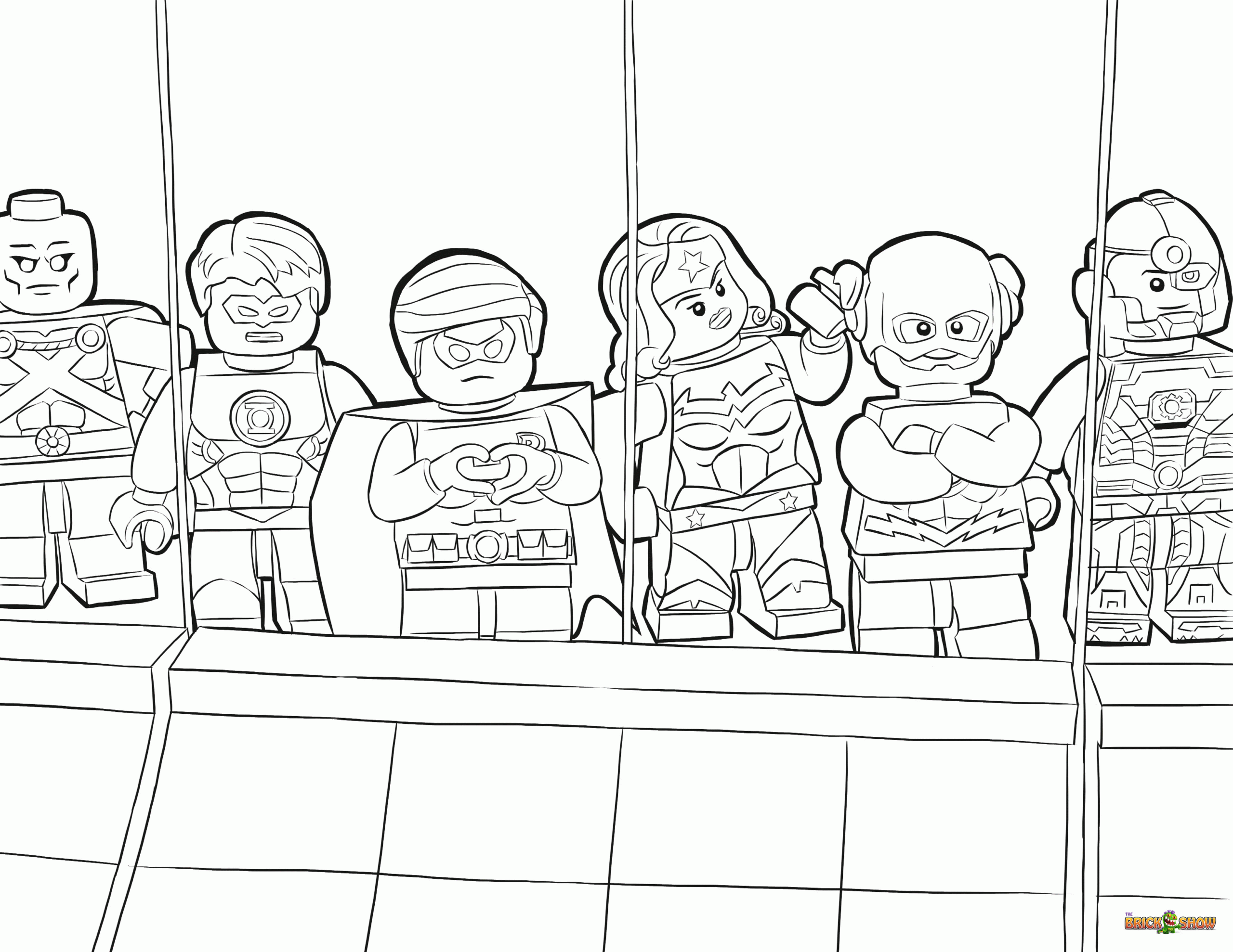 Lego Justice League Coloring Pages Coloring Home