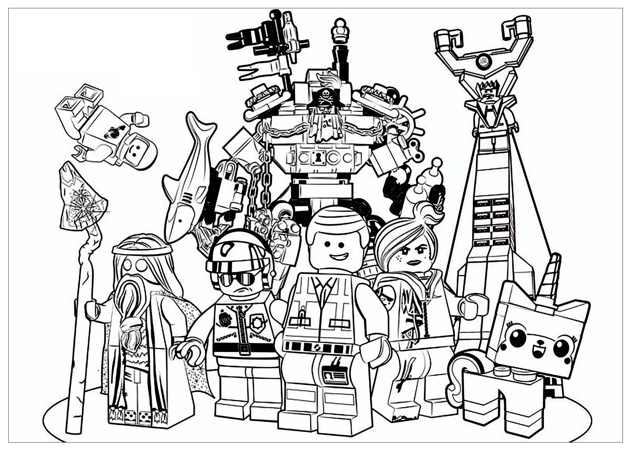 Lego Movie Movie Coloring Pages For Adults