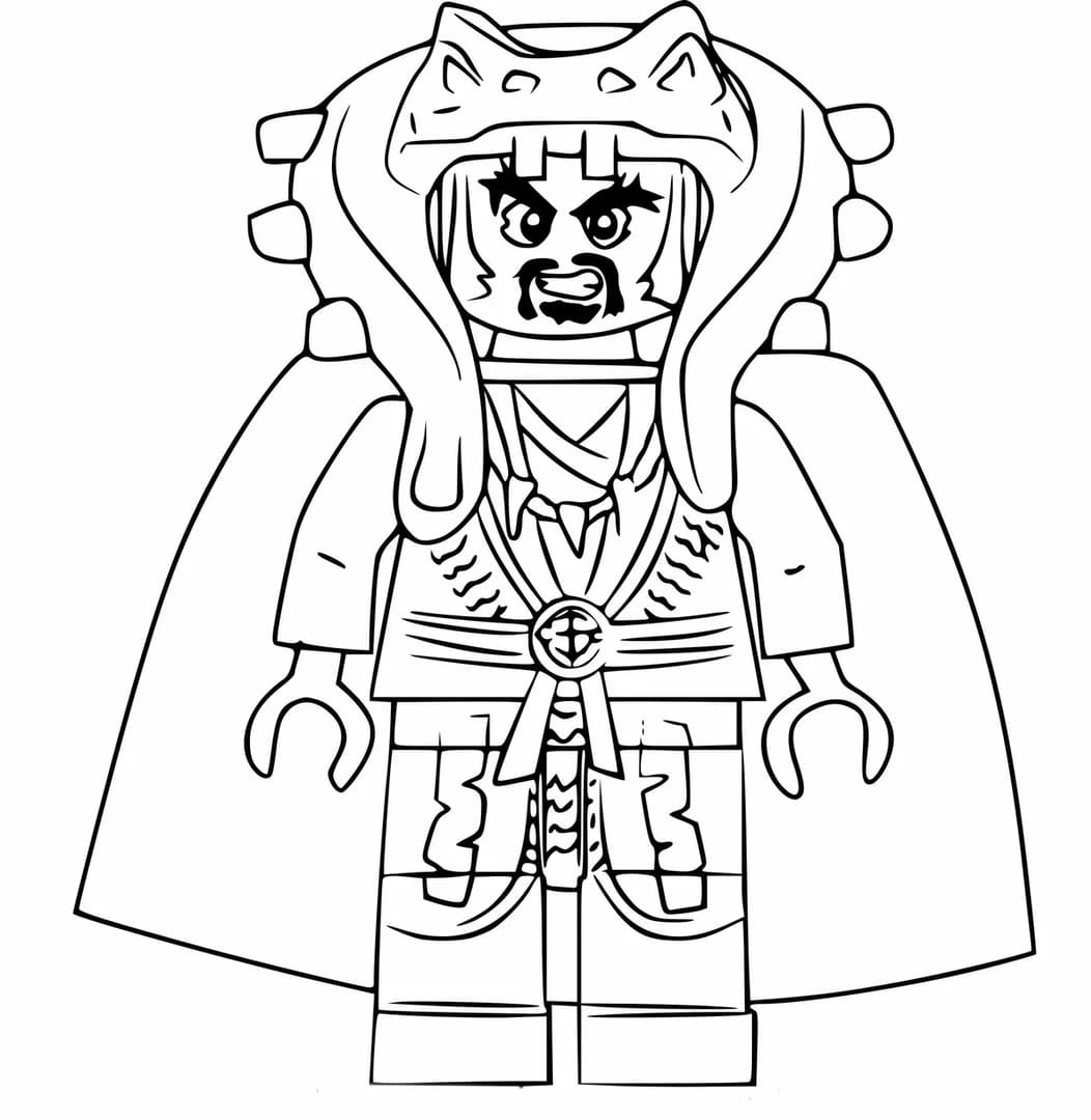 LEGO Ninjago Coloring Pages 100 Pieces Print For Free A4