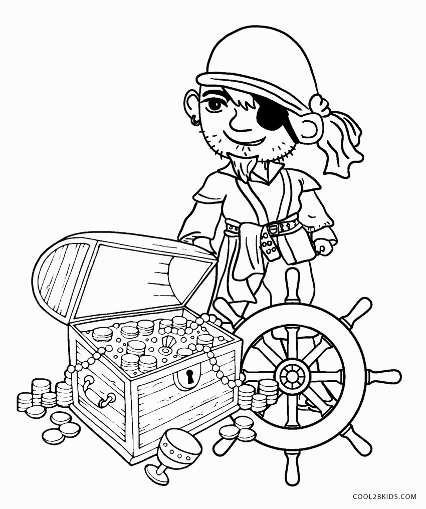 Lego Pirate Coloring Page