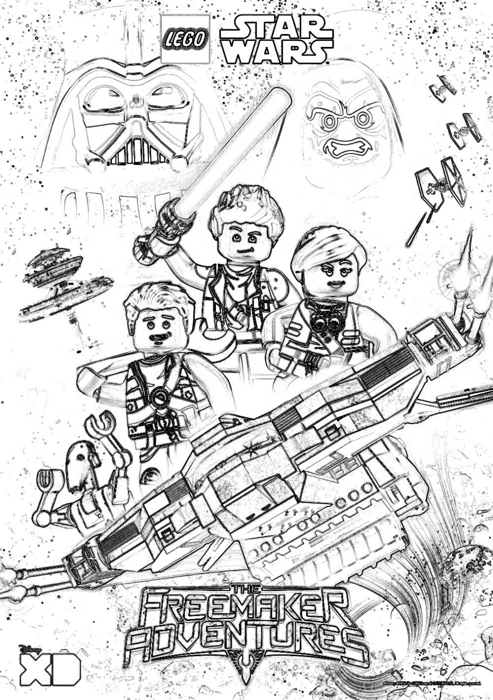 Star Wars Lego Coloring Pages