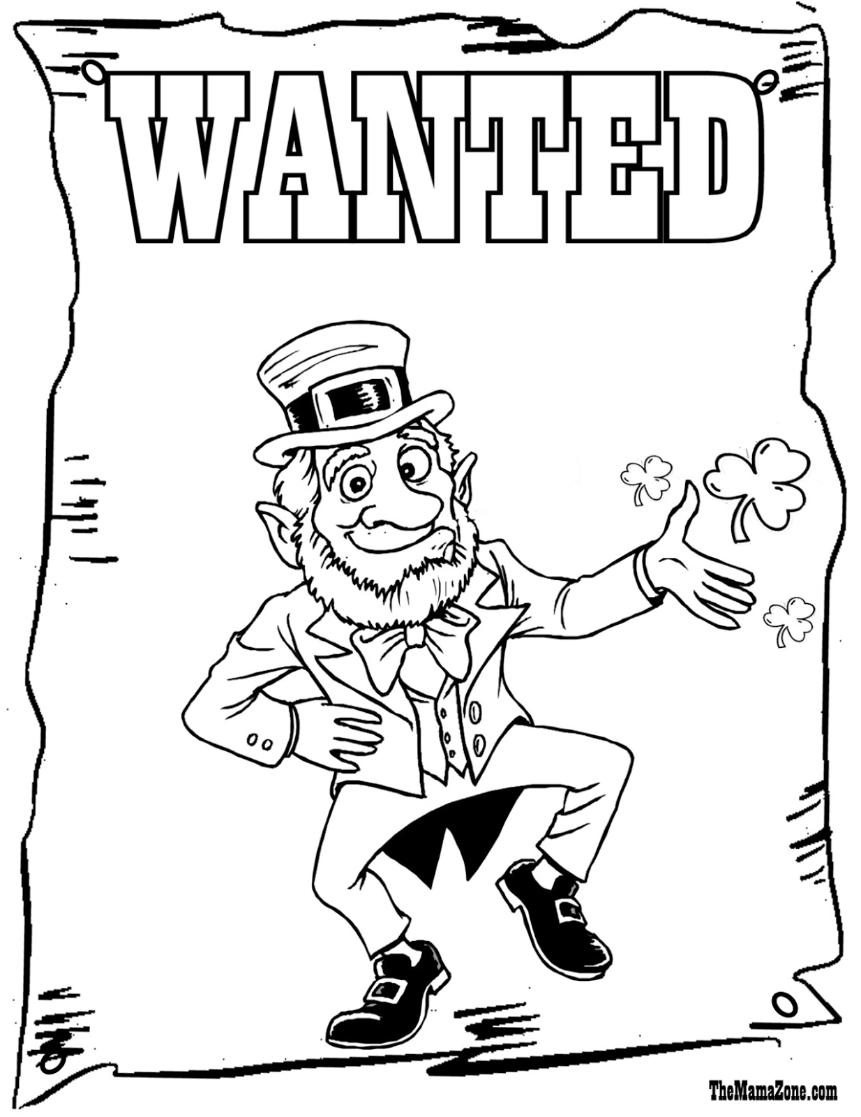 Leprechaun Coloring Page