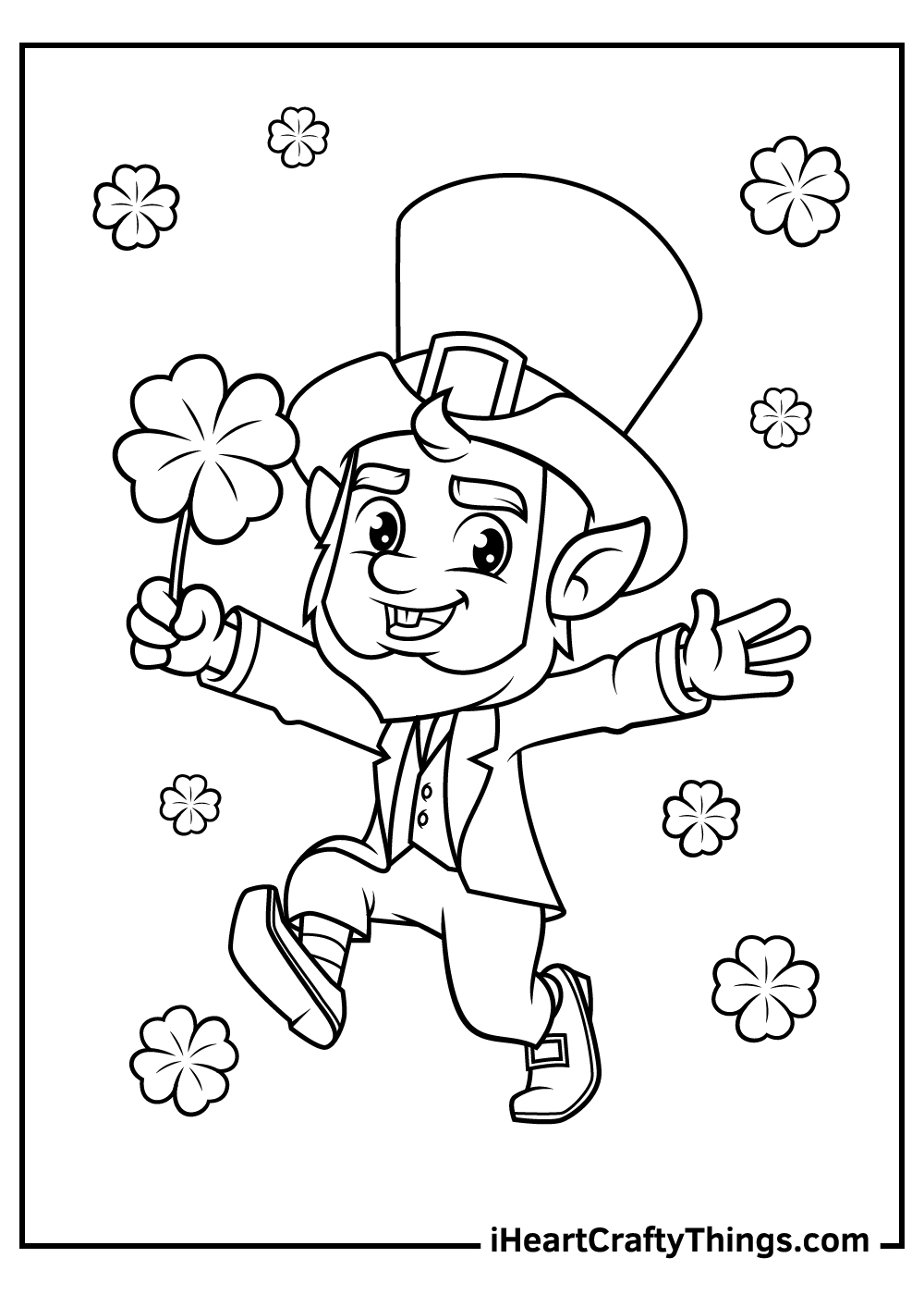 Leprechaun Coloring Pages Updated 2021