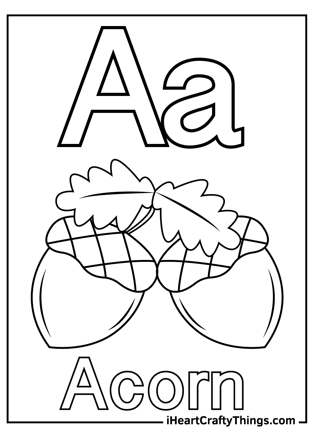 Letter A Coloring Pages Updated 2021