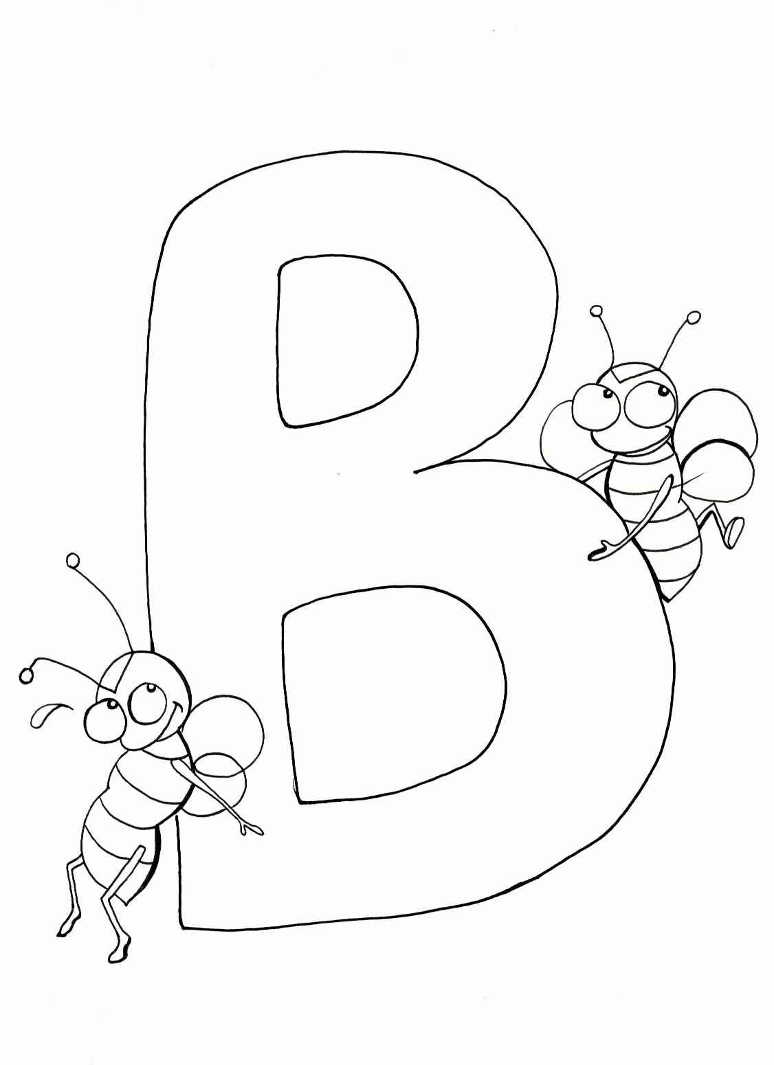Letter B Coloring Pages To Download And Print For Free