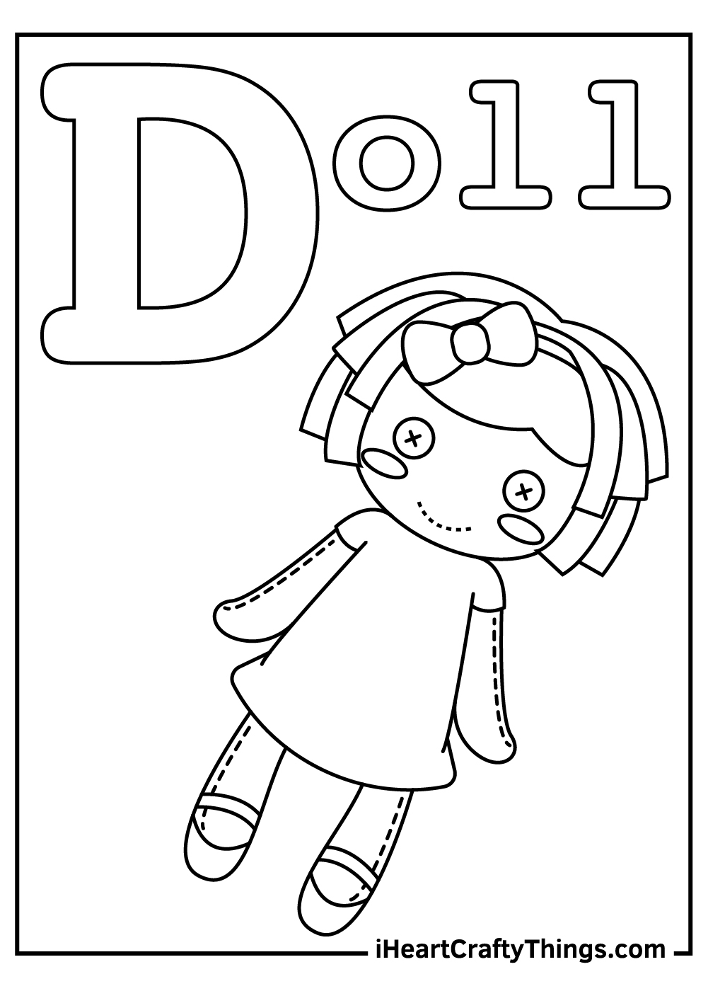 Letter D Coloring Pages Printable Coloring Pages