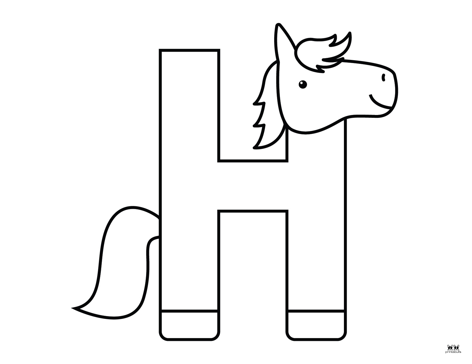 Letter H Coloring Pages 15 FREE Pages Printabulls
