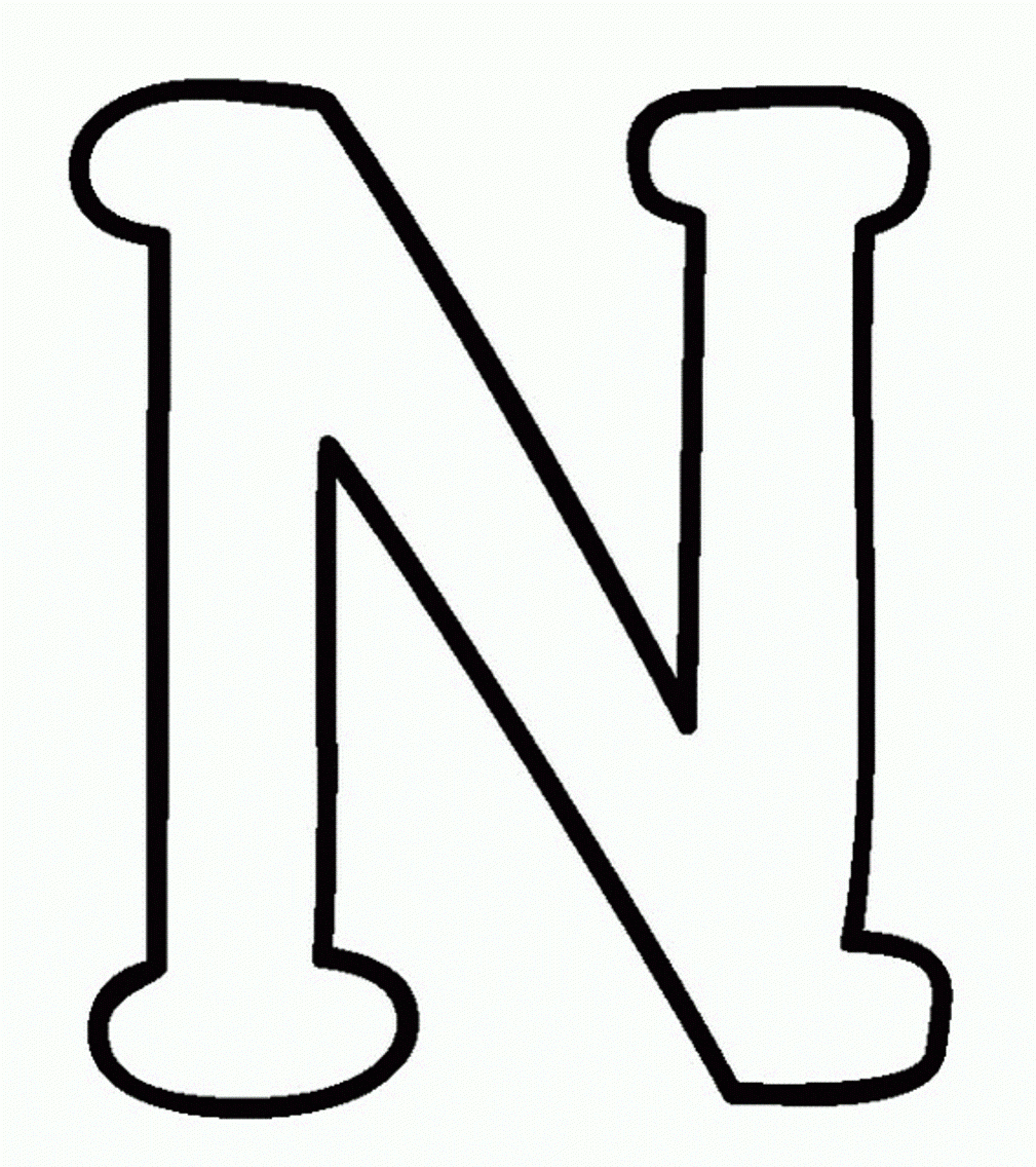 Letter N Coloring Sheets Free Alphabet Coloring Pages Letter N Coloring Home