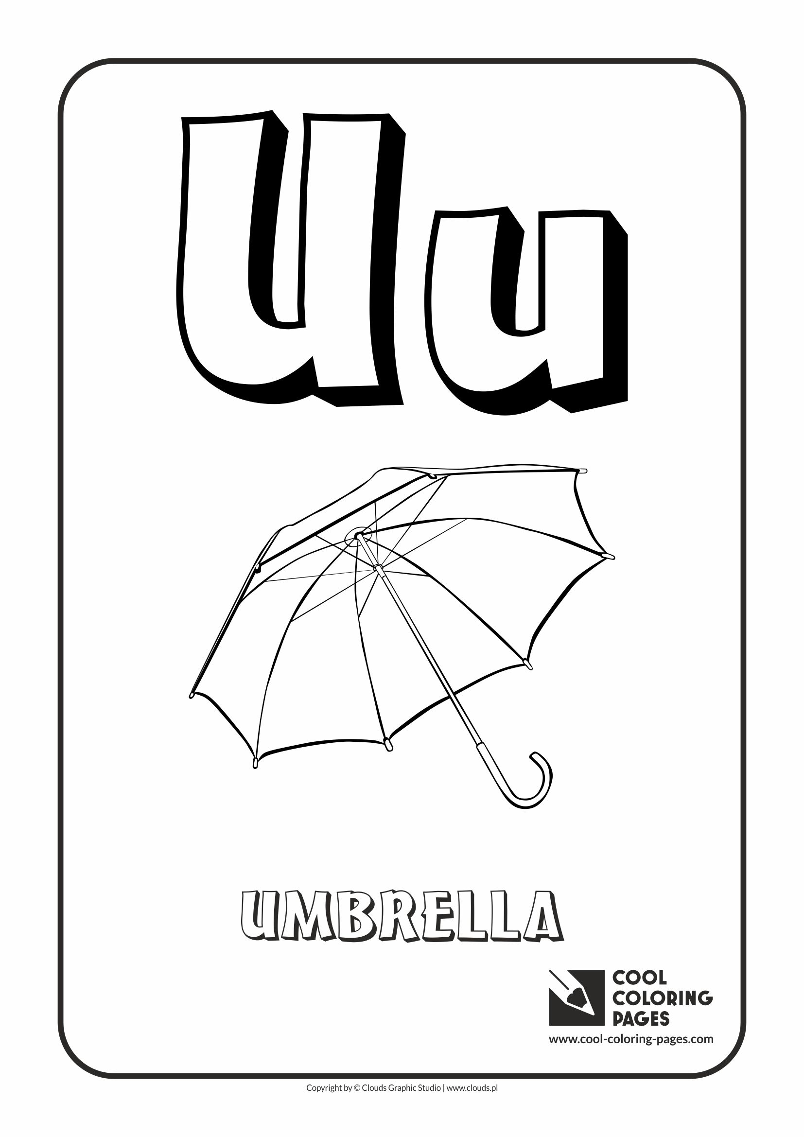 Letter U Coloring Page