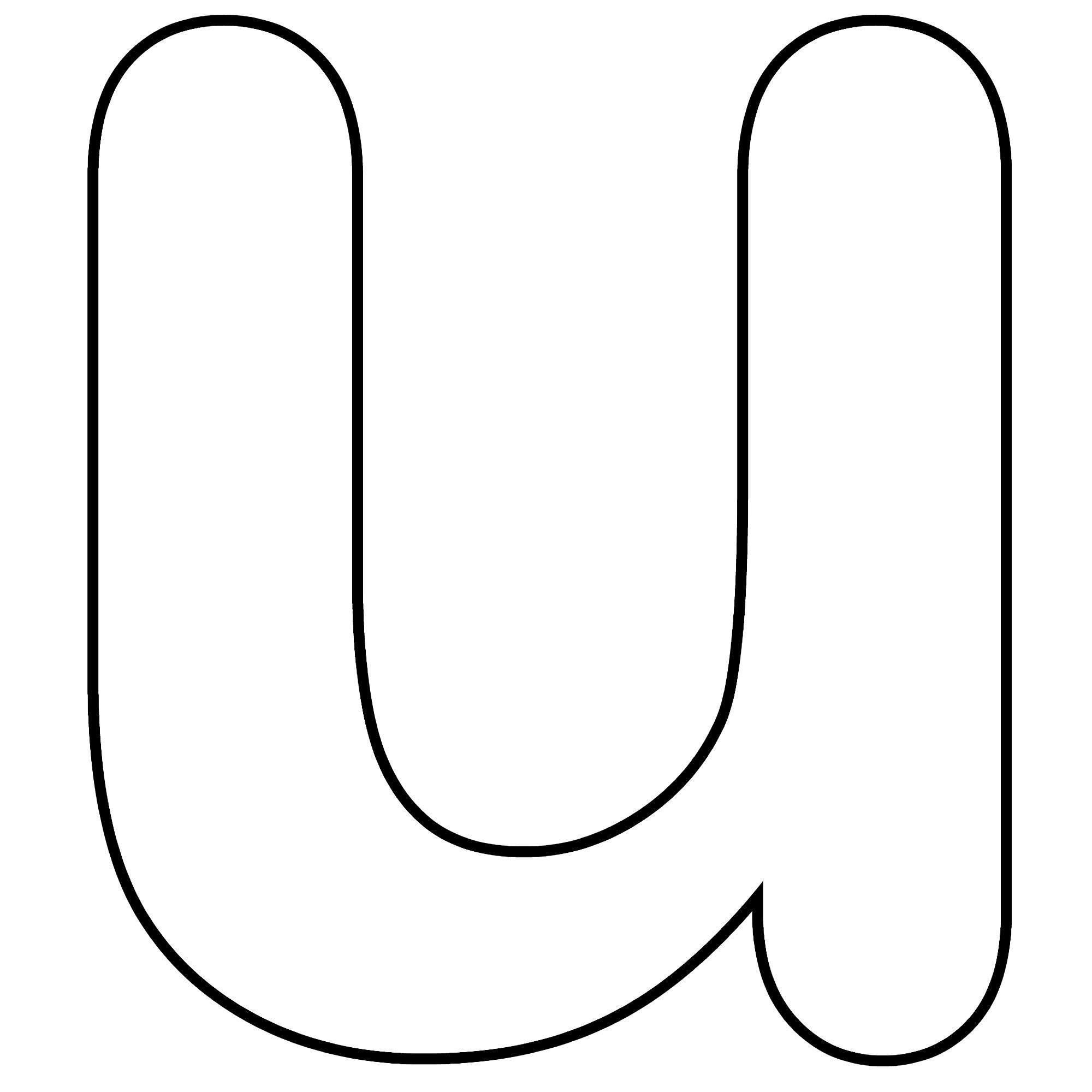 U Coloring Page