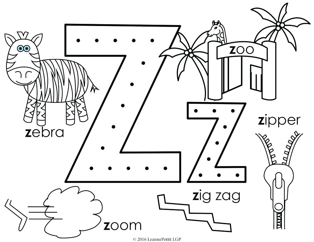 Letter Z Coloring Page At GetColorings Free Printable Colorings Pages To Print And Color