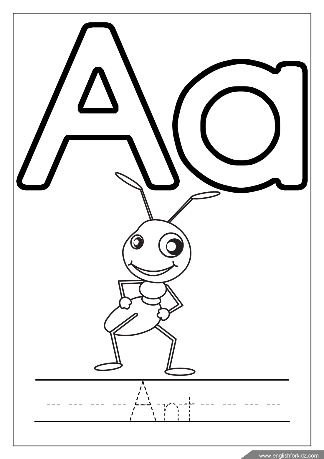 Alphabet Letter Coloring Pages Printable