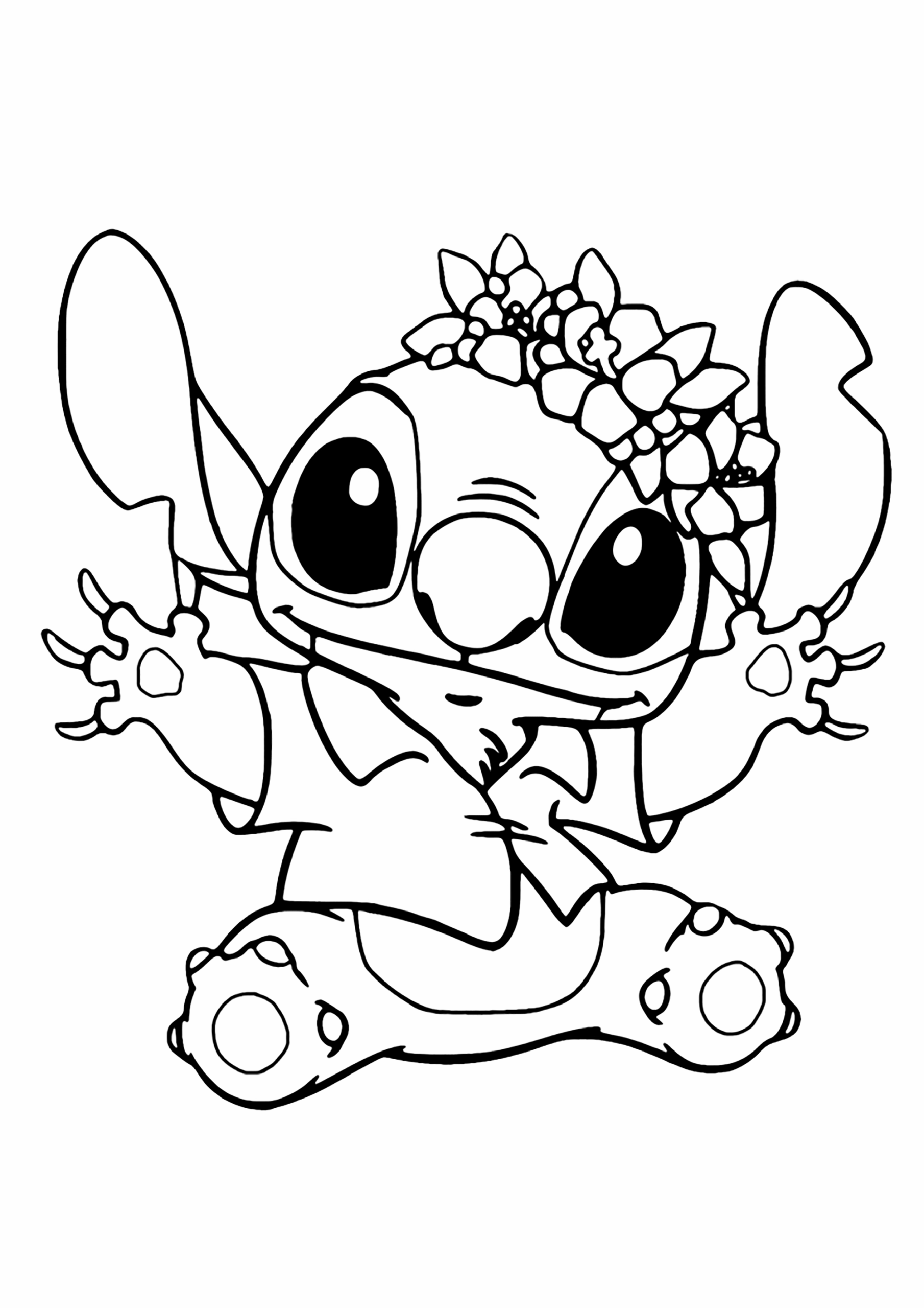 Lilo And Stitch Coloring Page For Children Lilo And Stitch Coloring Pages For Kids