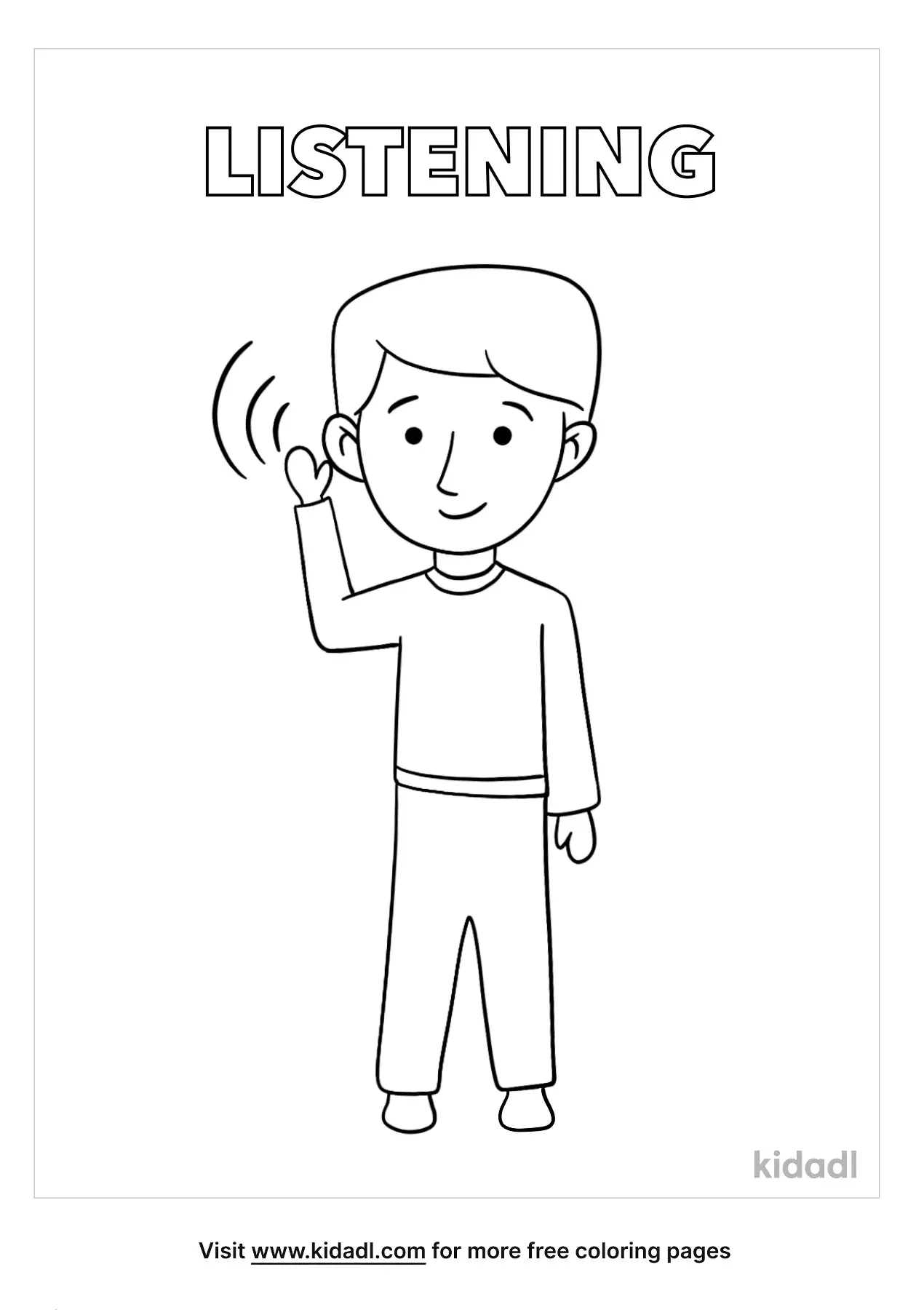Listen Coloring Book