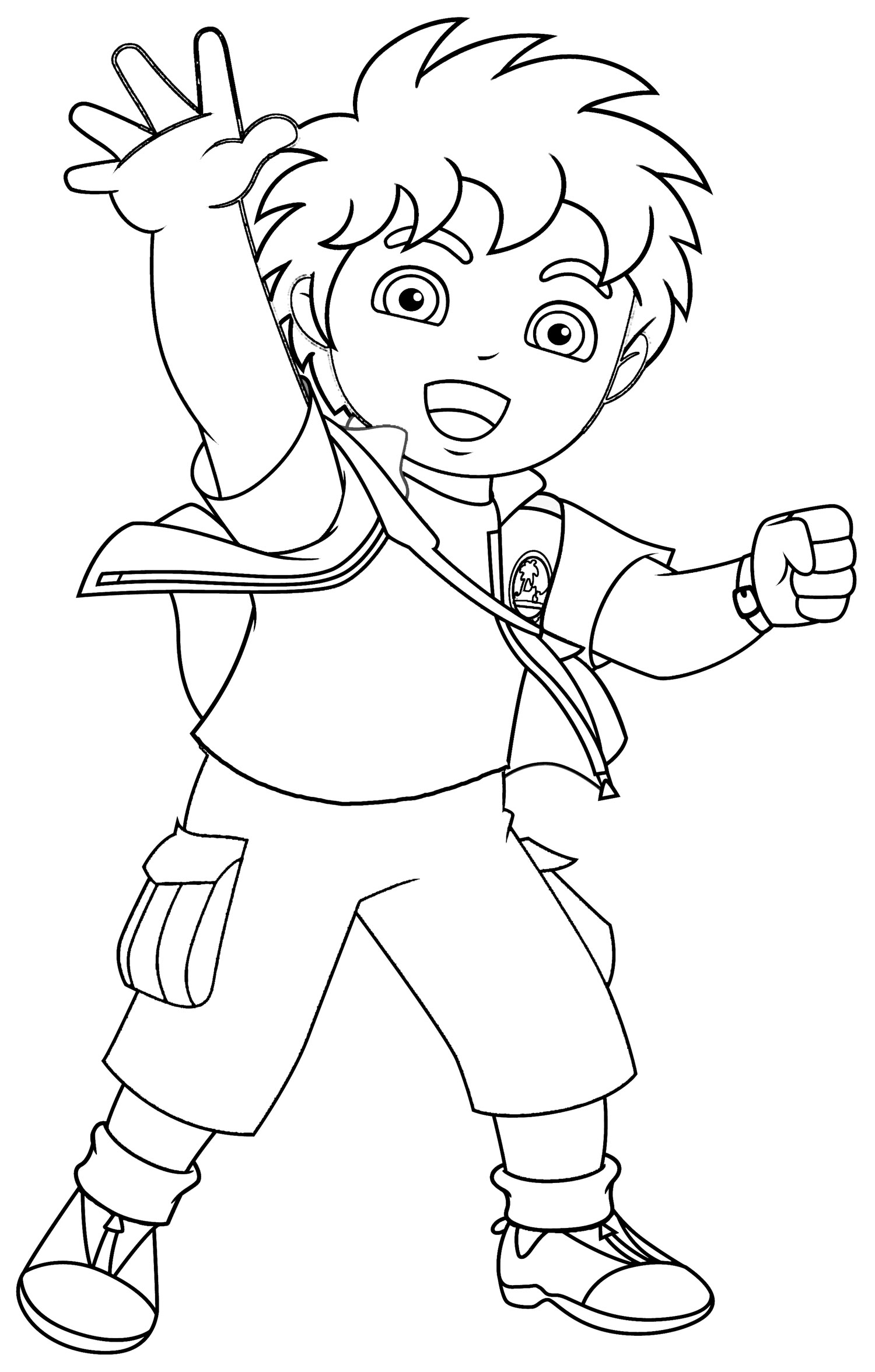 Little Boy Characters Free Printable Coloring Pages