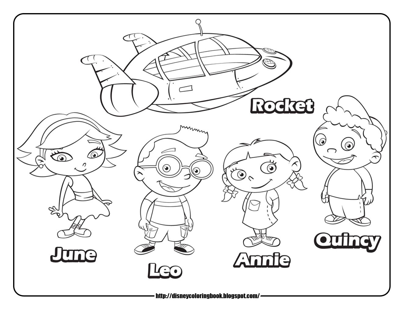 Little Einsteins Coloring Pages Free Printable PRINTABLE TEMPLATES