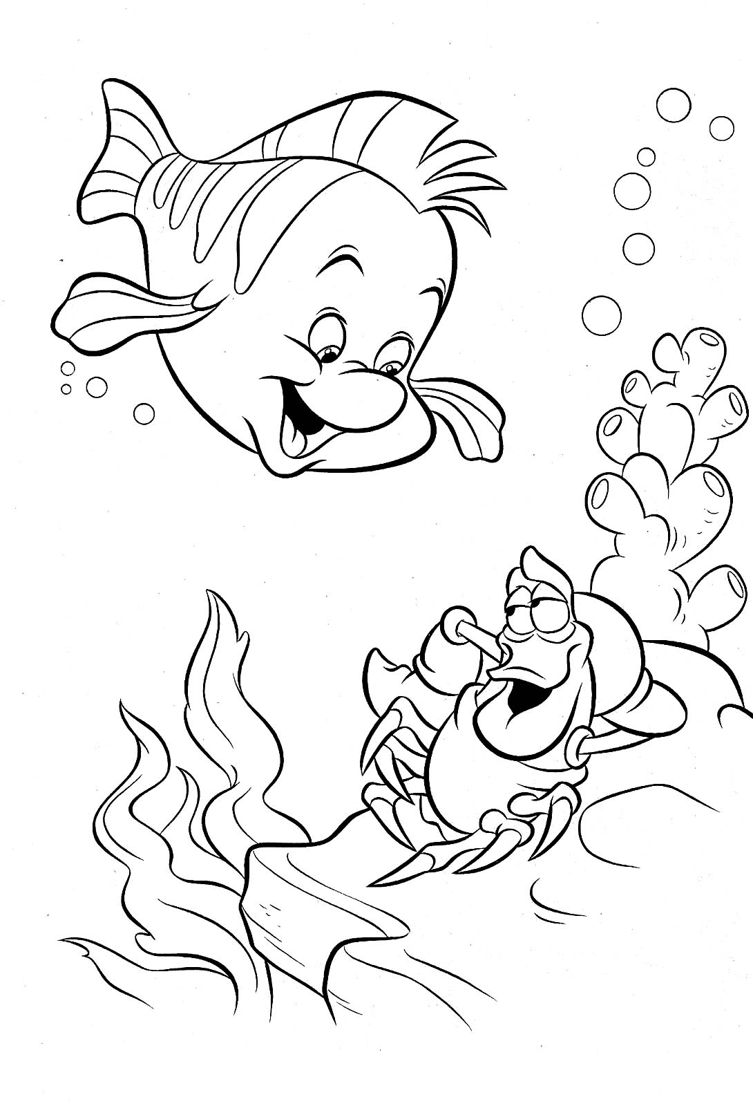 Little Mermaid Coloring Pages Learny Kids