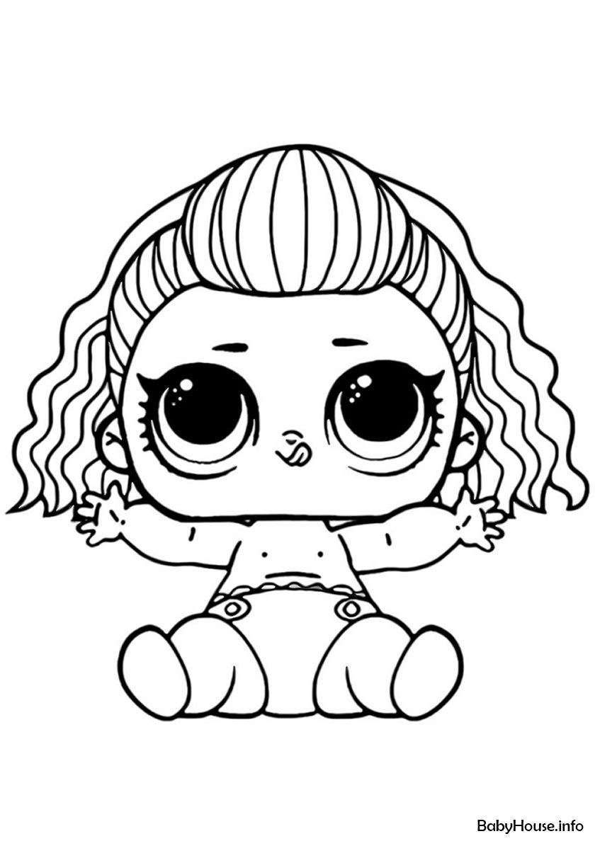 Lol Little Sister Coloring Pages Printable Thekidsworksheet